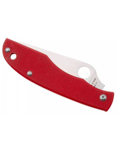 Spyderco Grasshopper C138GRDP foldekniv 7,2 cm håndtak i rød G10