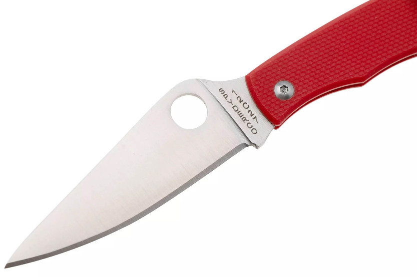 Spyderco Grasshopper C138GRDP taittoveitsi 7.2cm kahva punaisella G10:llä