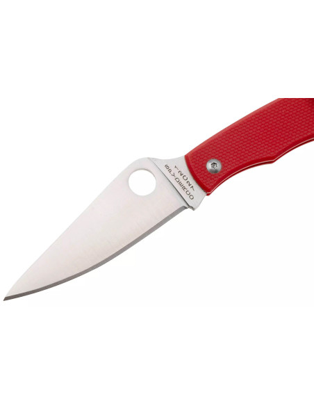 Spyderco Grasshopper C138GRDP folding knife 7.2cm handle in G10 red