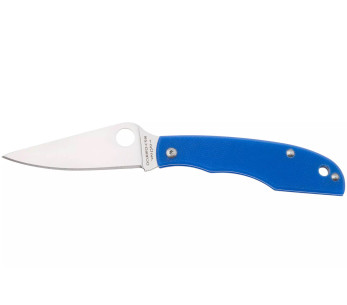 Spyderco Grasshopper C138GBLP taittoveitsi 7.2cm kahva sinistä G10:tä