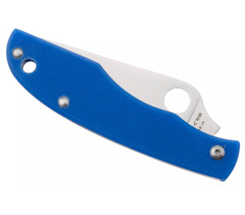 Spyderco Grasshopper C138GBLP taittoveitsi 7.2cm kahva sinistä G10:tä 2
