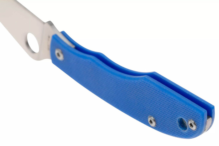 Spyderco Grasshopper C138GBLP fällkniv 7,2 cm handtag i blå G10