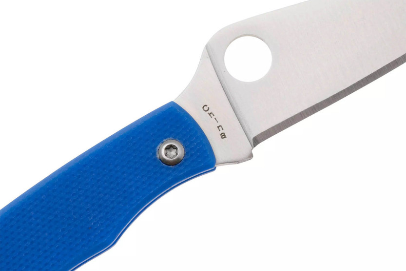 Spyderco Grasshopper C138GBLP fällkniv 7,2 cm handtag i blå G10