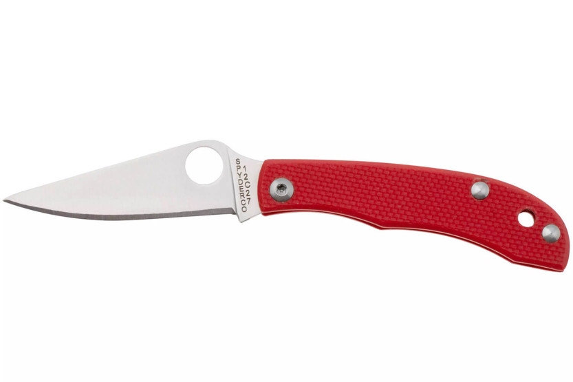 Navalha dobrável Spyderco C137GRDP Honeybee 5,2cm cabo vermelho G10