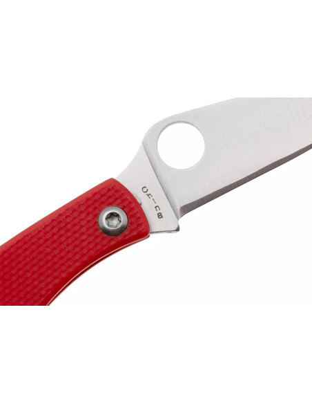 Spyderco Honeybee C137GRDP folding knife 5.2cm G10 red handle