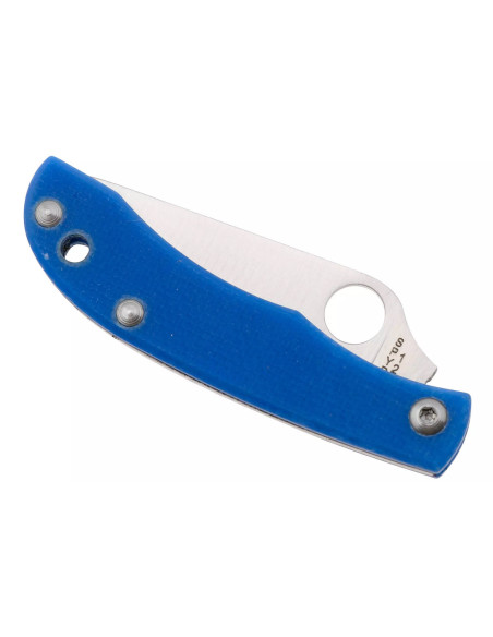 Spyderco Honeybee C137GBLP folding knife 5.2cm handle in blue G10