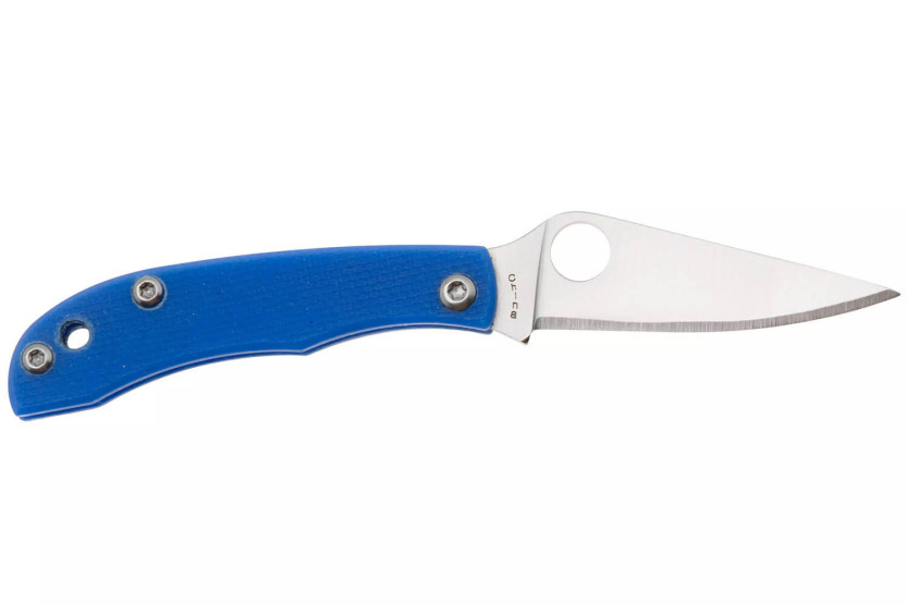 Spyderco Honeybee C137GBLP folding knife 5.2cm handle in blue G10