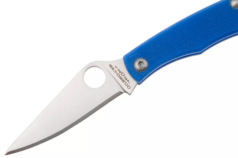Spyderco C137GBLP Honeybee taittoveitsi 5.2cm kahva sinistä G10:tä