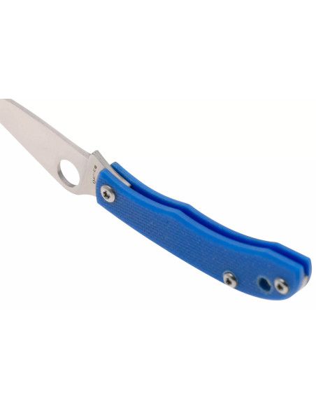 Spyderco C137GBLP Honeybee taittoveitsi 5.2cm kahva sinistä G10:tä