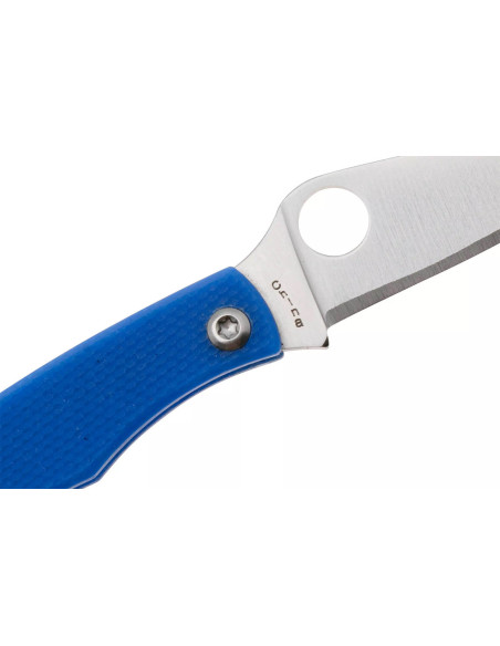 Spyderco C137GBLP Honeybee taittoveitsi 5.2cm kahva sinistä G10:tä