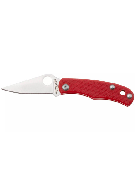 Spyderco Bug C133GRDP Klappmesser 4,3cm Griff aus G10 rot