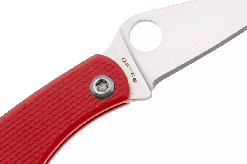 Spyderco C133GRDP Bug fällkniv 4,3cm G10 rött handtag