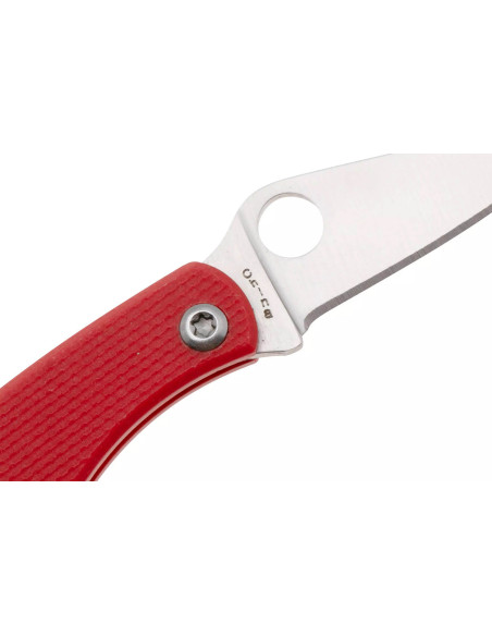 Spyderco Bug C133GRDP folding knife 4.3cm G10 red handle
