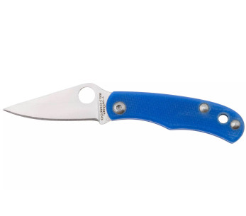 Spyderco Bug C133GBKP taittoveitsi 4.3cm kahva sinistä G10:tä