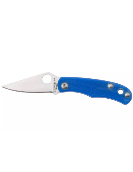 Spyderco Bug C133GBKP taittoveitsi 4.3cm kahva sinistä G10:tä