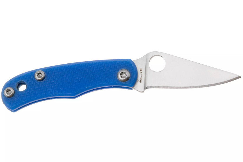 Spyderco Bug C133GBKP taittoveitsi 4.3cm kahva sinistä G10:tä