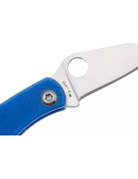 Spyderco Bug C133GBKP folding knife 4.3cm handle in G10 blue