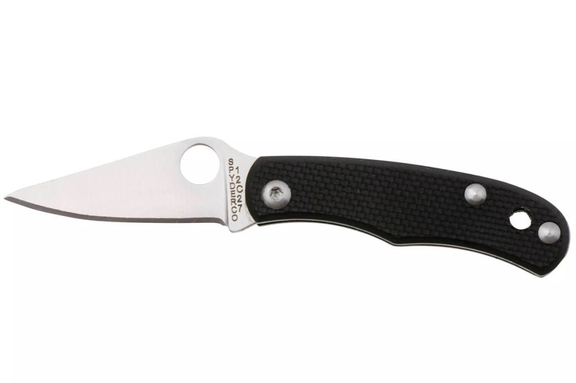 Faca dobrável Spyderco Bug C133GBKP Cabo G10 de 4,3 cm preto