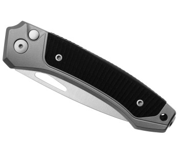 LionSteel Twain TW-GYGBK vouwmes 10,5cm handgreep in grijs titanium en zwart G10 2