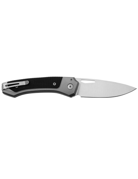 LionSteel Twain TW-GYGBK fällkniv 10,5 cm handtag i grå titan och svart G10