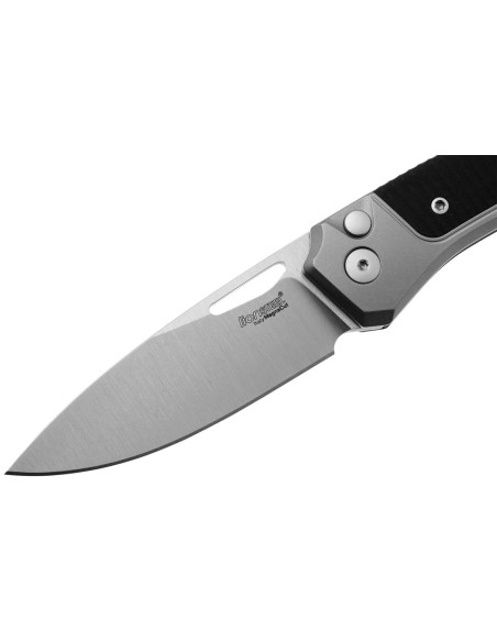 Navaja plegable LionSteel Twain TW-GYGBK Mango de 10,5 cm en titanio gris y G10 negro