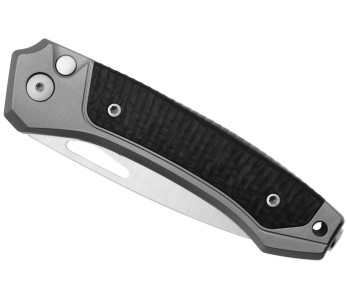 LionSteel Twain TW-GYCF foldekniv 10,5 cm grå titanium og kulfiberhåndtag 2