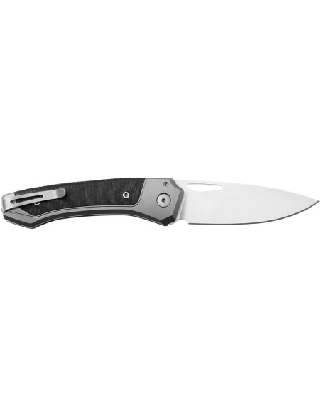 LionSteel Twain TW-GYCF foldekniv 10,5 cm grå titanium og kulfiberhåndtag