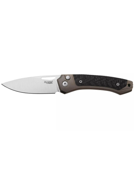 LionSteel Twain TW-BRCF foldekniv 10,5 cm med titaniumbronze og kulfiberhåndtag