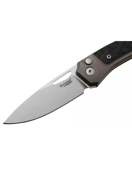 LionSteel Twain TW-BRCF foldekniv 10,5 cm med titaniumbronze og kulfiberhåndtag