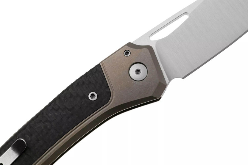 Klappmesser LionSteel Twain TW-BRCF 10,5cm Griff aus Titanium-Bronze und Kohlefaser