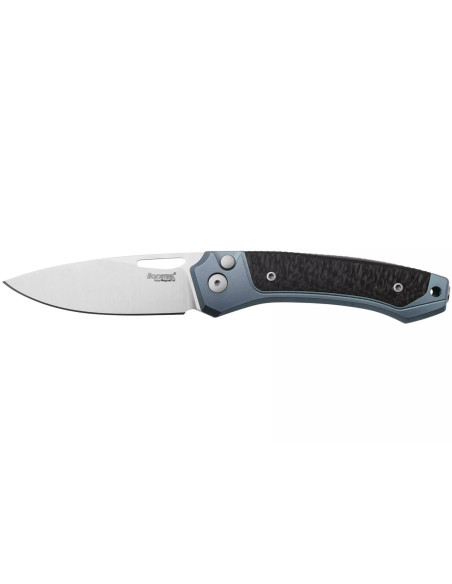 LionSteel Twain TW-BLCF foldekniv 10,5 cm håndtag i blå titanium og kulfiber