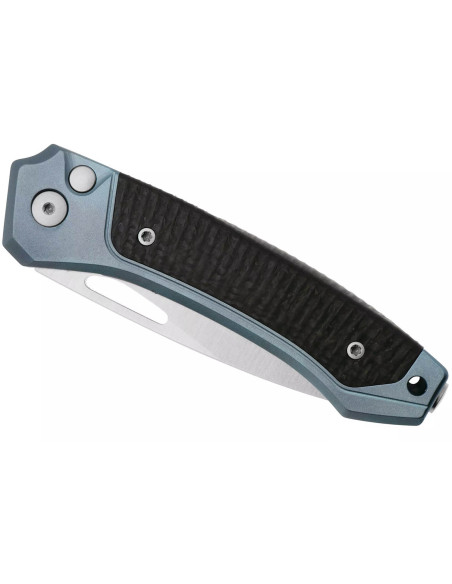 LionSteel Twain TW-BLCF taittoveitsi 10.5cm kahva sinistä titaania ja hiilikuitua