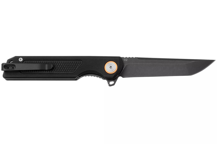 Faca dobrável Black Fox Momentum BF-769 Cabo G10 de 11,5 cm, preto
