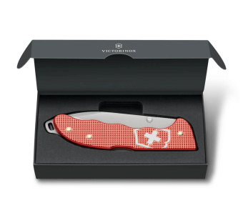 Victorinox Evoke Alox foldekniv 0.9415.L25 Limited Edition 2025 Red Alox Stone håndtak 13,6 cm 2