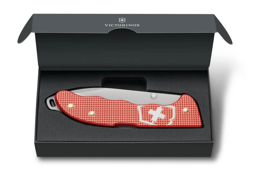 Victorinox Evoke Alox Coltello pieghevole 0.9415.L25 Edizione limitata 2025 Manico in pietra rossa Alox 13,6cm