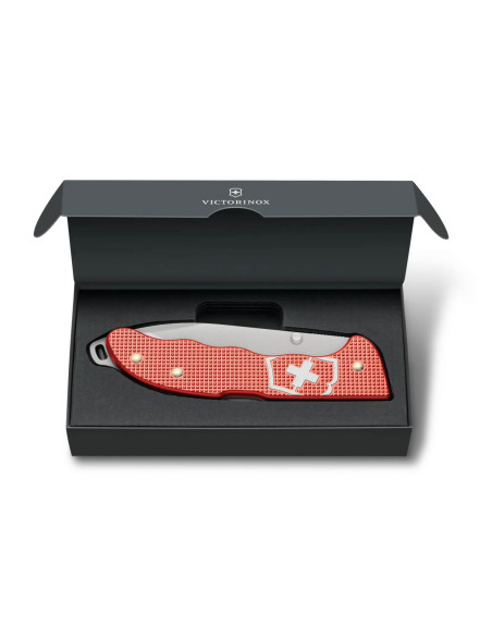Canivete Victorinox Evoke Alox 0.9415.L25 Edição Limitada 2025 Cabo de Pedra Alox Vermelho 13,6cm