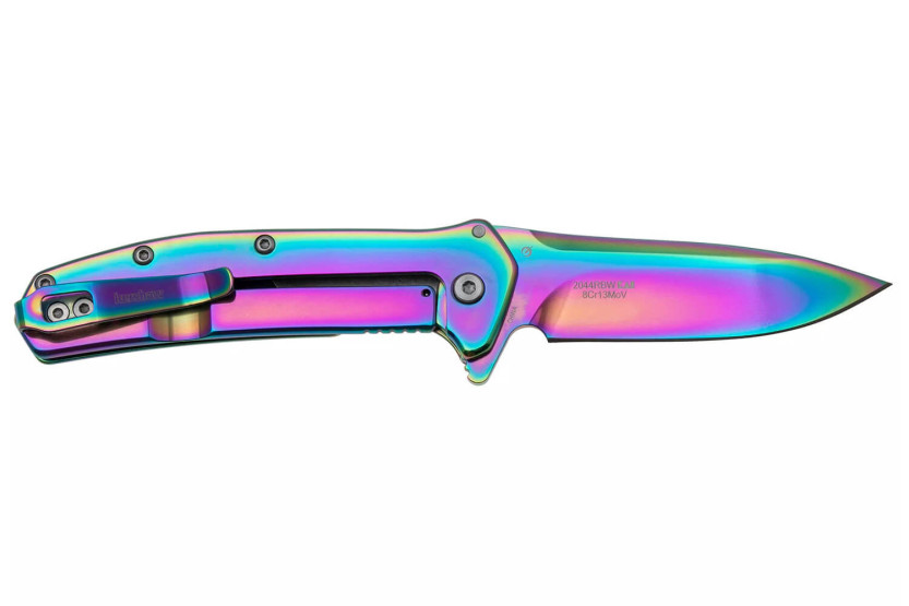 Faca dobrável Kershaw Outcome KS.2044RBW Cabo de aço inoxidável de 9,8 cm