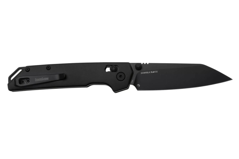 Kershaw Iridium Reverse Tanto Black 2038RBLK foldekniv 11,4 cm med svart aluminiumshåndtak