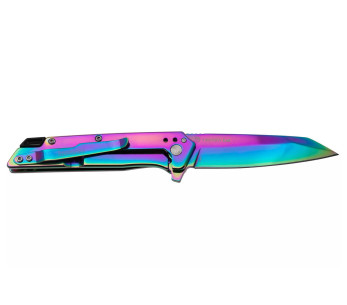 Navaja plegable Kershaw Misdirect KS.1365RBW 10.1cm mango de acero inoxidable arco iris 2