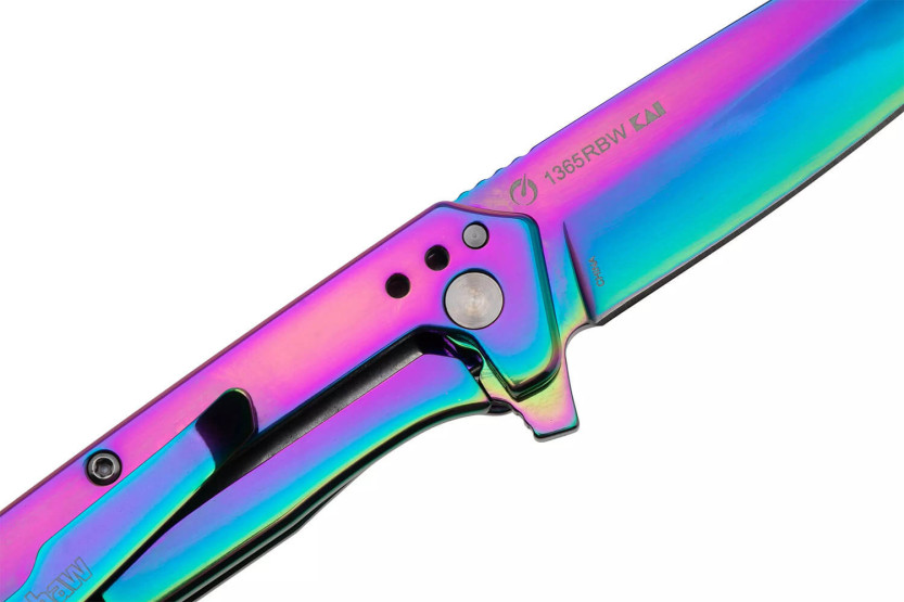 Klappmesser Kershaw Misdirect KS.1365RBW Edelstahlgriff rainbow 10,1cm