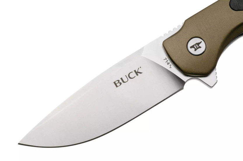 BUCK STINGER 0714GRS folding knife 11cm green handle