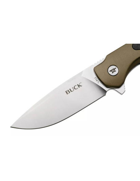 BUCK STINGER 0714GRS folding knife 11cm green handle