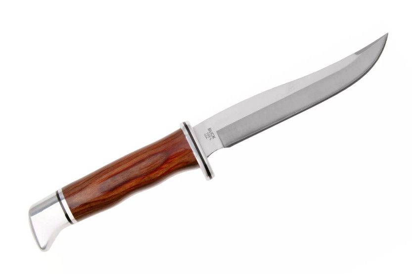 Buck Mes 0105CCS1 Pathfinder Heritage Series 13cm lemmet cocobolo handvat + leren schede