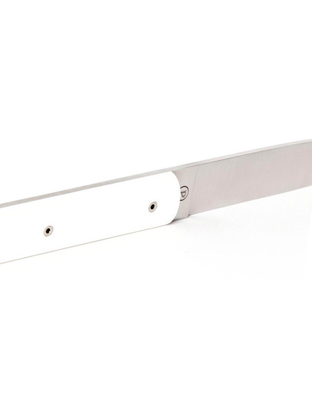 Set di 6 coltelli da tavola artigianali Perceval 9,47 bianco