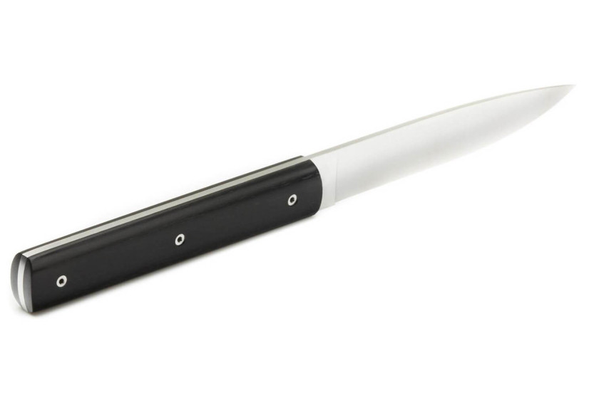 Set di 6 coltelli da tavola Perceval 9.47 fatti a mano in ebano gabonese