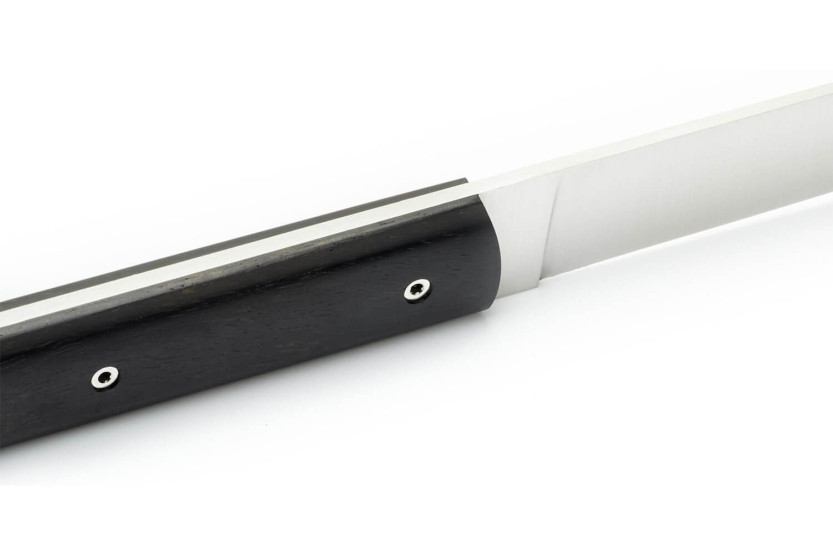 Set di 6 coltelli da tavola Perceval 9.47 fatti a mano in ebano gabonese