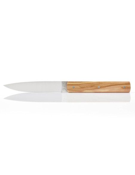 Set of 6 Perceval 9.47 handmade table knives in olive wood