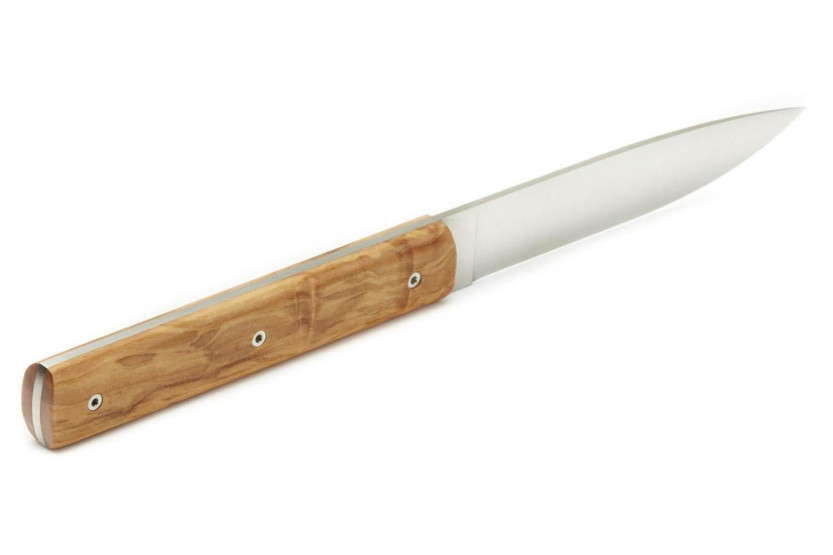 Juego de 6 cuchillos de mesa Perceval 9.47 hechos a mano en madera de olivo