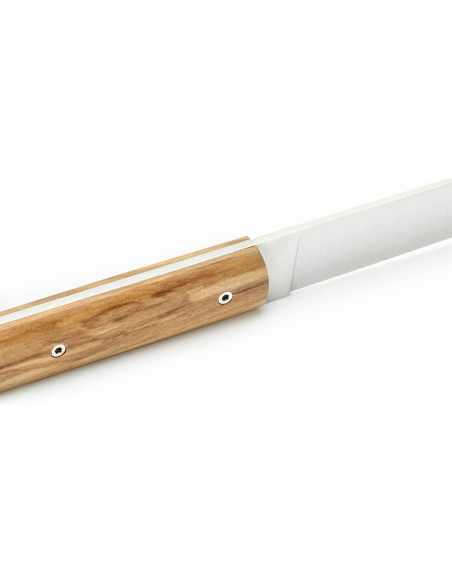 Juego de 6 cuchillos de mesa Perceval 9.47 hechos a mano en madera de olivo