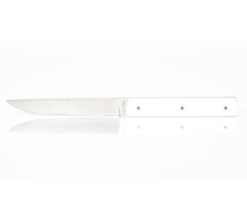 Sett med 6 Perceval 888 hvite håndlagde bordkniver 2